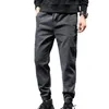 Men's Pants Fashion Men Cargo Mid Waist Pockets Deep Crotch Sports Trousers Fitness Loose Casual Sweatpants Jogger