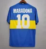 1981 Boca Juniors Retro Jerseys Classic Vintage Maradona Långärmad Soccer Jersey 1999/00 2003/04 Roman Short Sleeve Fotbollskjorta Maillot