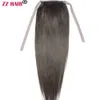 16-28 cali Ribbon Ponytail Horsetail 100g Klipsy w / na 100% Brazylijski Remy Ludzkie Przedłużanie Włosów Natural