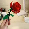 발렌타인 데이 꽃다발 건물 블록 소녀 선물 로맨틱 꽃 식물 장미 꽃 모델 홈 장식 DIY 조립 장난감 벽돌 Q0823
