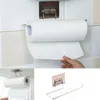 Toalettpapperhållare Handdukshållare Kök Arrangör Rack Punch-Free Roll Stand Storage Porte Papier Toilette