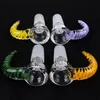 Royal 14mm Horn Glass Bowl Piece with Honeycomb Screen USA Colors Smoking Accessories for Bongs