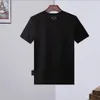 Erkek T-Shirt Yuvarlak Boyun SS Kaplan Yılan Ve Plein Erkek Tasarımcı Tişörtleri Rhinestone Kafatasları Erkekler T-shirt Klasik Yüksek Kalite Top Tees PB 16591