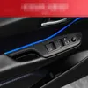 Para toyota chr 2017-2020 painel de controle central interior maçaneta da porta 3d 5d fibra de carbono adesivos decalques estilo do carro acessório