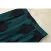 High Street Moda Designer Runway Suit Set Set Women's Lace Bluzka Topy Syrenka Set 210521
