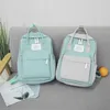 Lona Moda Mulheres Mochila Impermeável Mochila Viagem Feminino Saco para Adolescentes Menina Bagpack Rucksack 202211