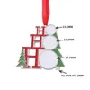 ペンダント昇華クリスマスの装飾品金属熱転写印刷飾り空白カスタマイズされたギフトDIYの木Decore A02