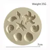 Shell Sea Fondant Mold Conch Shell Round Silicone Shell Baking Mold DIY Candy Cake Soap Jelly Sorbet Chocolate Mold