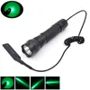 Hoogwaardige groene lichte zaklampen WF-501B 18650 Lampe Torche voor Outdoor Camping Fishing Light + Mount + Remote Switch Torches