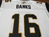 Chen37 Custom Men Hamilton Tiger-Cats # 16 Brandon Banks Real Full Embroidery College Jersey Taglia S-6XL o personalizzata con qualsiasi nome o numero di maglia