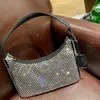 ダイヤモンドハンドバッグキャンバスホーボーバッグデザイナーショルダーバッグ女性のためのチェストパックファッショントートチェーン女性老眼財布最高品質のハンドバッグ卸売ダイヤモンド