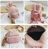 Kid's Backpack Children's Plush Children Girls Bags Simple Rabbit Shoulder Student Tide Child Girl Purse free TNT FEDEX DHL