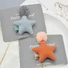Children's hair accessories headdress cute fabric yarn ball five-pointed star girl pin baby pin rubber band ring