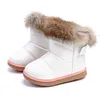 Baby Snow Boots for Girls Boys Winter Rabbit Fur Warm Plush Shoes Kids Cotton 211022