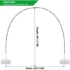 Party Decoration Balloon Arch Kit 9FT Tall & 10Ft Wide Adjustable Stand Set With Water Fillable Base 50Pcs Clips316f