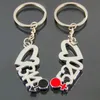 Creative Fashion Women men Keyring Couple Keychain Lovers Cute Key Ring Holder Love Heart Friends Gift Wedding Favors