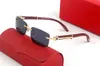 Fashion Carti Designer Coole Sonnenbrille Designerbrille Golden Blau Metall geschnitzt Holzbeine rechteckig Business Casual schlicht Multi Herren und Damen hochwertig