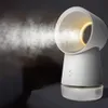 3-in-1-Mini-Lüfter, flügelloser Desktop-Lüfter, Nebelbefeuchter mit LED-Licht, tragbarer, blattloser Lüfter