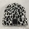 Designer Beanie Hat For Women Men Winter Knitted Skullies Hats Unisex Ladies Warm Bonnet Cap Leopard Caps