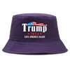 Trump 2024 Bucket Hat Fashion Unisex Summer Fisherman Cap Bomull Beach Sun Hat för president Allmänna valet Nyaste design