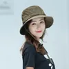 Шляпа на открытом воздухе Ведро Женская летняя корейская версия Big-Edge Big-Edge Sun Hats Sunscreen Cap Cap Seanscreen Caps
