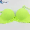 Sexy Women's Underwear Solid Vs Thong Bra Plus Sets Lingerie Suit Lace And Female Panties Push Up 80 85 90 95B Set Bras