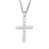 Diamond Cross Necklace Fashion Mens Guld Halsband Silver Hip Hop Iced Out Pendant Halsband Smycken