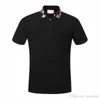 Designer-Streifen-Poloshirt, T-Shirts, Schlangenpolo, Biene, Blumenmuster, Herren-High-Street-Mode, Pferdepolo, Luxus-T-Shirt 369