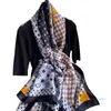 Novo Forjamento de Seda Decoração Nacional Weave Weave Imitação Silk Scarf Fêmea Four Seasons Universal Feminino