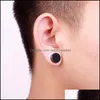 Örhängen Smycken Rostfritt stål Hypoallergen Magnetisk För Män Punk Ingen Pierced Black Clip On Ear Ring Mode Titanium In Drop Deliv