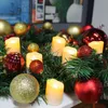 LED-theelicht Set van 6 oplaadbare W / USB-oplaadkabel Afstandsbediening Vlamelloze flikkerende kaars Kerstkaarsen Hallowe 2111222