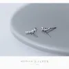 Sale Charm Starry Stars Clear CZ Stud Earrings for Women Wedding 925 Sterling Silver Statement Jewelry Brincos 210707