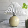 Lâmpada cobre tons pregas lâmpadas lâmpadas de pé lâmpadas de pé japonês estilo plissado mesa criativa shade quarto