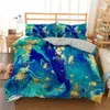 Marble Pattern Printed Duvet Cover Single Twin Double Full King Size Bedding Sets With Pillow Case Bedroom Textiles 210706