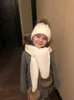 Kvinnor Vinter Scarf 2020 Fur Pompom Scarves Tjock Varm Headband Lady Shawls Wraps Blanket Kvinna Hat Scarf Set Q0828