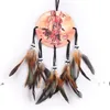 Oil Painting Style Handmade Dream Catcher Net with feathers Wall Hanging Dreamcatcher Craft Gifts RRE11515