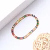 Goud gevuld koper cubic zirkoon verstelbare kleurrijke armband voor vrouwen meisjes regenboog sieraden verjaardagsfeest huwelijk cadeau bedelarmbanden