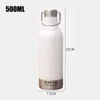 Upors 500ml Sport Waterfles Draagbare Rvs Vacuümfles Tuimelaar Lekvrije Dubbele Muur Geïsoleerde Thermos 211122