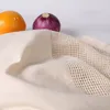 Wiederverwendbare String-Einkaufstasche Obst Gemüse Öko-Lebensmittelhandtasche Tragbare Aufbewahrung Shopper Tote Mesh Net Gewebte Baumwolle Aufbewahrungstaschen WH0037