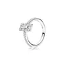 925 Sterling Silver Womens Diamond Ring Moda Jóias Coração Amor Casamento Noivado Anéis Para As Mulheres