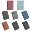 Slim Card Holders Leather Wallet Purse Money Case for Men Women Fashion Bag 11.5x8x0.5cm