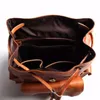Рюкзак натуральная кожаная мужская школьная сумка для женщин Bagpack мужской рюкзак