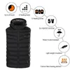 Men's Vests Winter Warm Men Jacket Smart Heated Vest Usb Trekking Electric Heating Body Warmer Pad Hunting