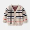 Cardigan Maglione Moda Ragazzi Bambini Cappotto Casual Primavera Abiti scolastici per bambini Maglione per bambini Abbigliamento per neonati Capispalla