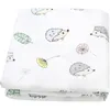 Baby Swaddle Coperte Mussola Bambù Cotone Fasce Neonato Animali Fiori Stampati Asciugamani da bagno estivi Avvolgimenti per neonati Biancheria da letto Trapunta Copri passeggino B7930