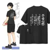 New Haikyuu Kageyama Tobio Ace Strategy Cosplay T Shirt Anime T-shirt Unisex Casual Tops Y0323