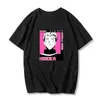 HISOKA MOROW Tシャツ日本のアニメ面白い女性ハンターXハンター漫画プリントルーズOネックTシャツビンテージ原宿ゴシックトップG220228