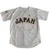 Herr Dam barn Japan 16 OHTANI Broderi Vita ränder svart Hip-hop Street culture 2020 baseballtröjor XS-6XL Professionella anpassade tröjor XS-5XL 6XL