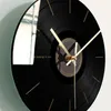 Wandklokken Record Clock Retro Industriële Romeinse cijfers Nummers Black Jam Dinding Unik Vintage Home Decor Kitchen 60c050