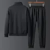 Tute da uomo Uomo Abbigliamento sportivo Autunno Inverno Tuta 2 pezzi Set Tuta sportiva Giacca + Pantalone Tuta Moda maschile Stampa Abbigliamento Taglia S-4X